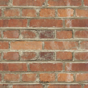Cihlová zeď detail
